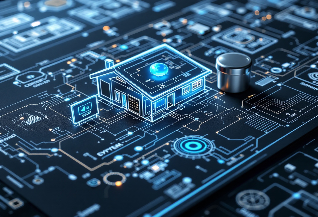 Smart home living room